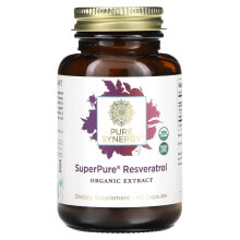 Super Pure Resveratrol, Organic Extract, 60 Capsules