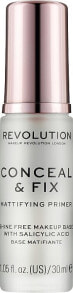 Mattierender und fixierender Gesichtsprimer mit Salicylsäure - Makeup Revolution Conceal & Fix Mattifying Primer