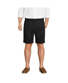 Мужские шорты men's Big and Tall Comfort Waist Pleated 9 Inch No Iron Chino Shorts