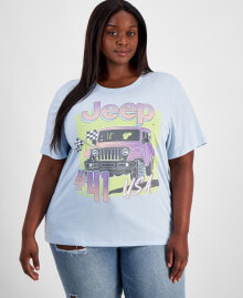 Trendy Plus Size Jeep Graphic T-Shirt купить онлайн