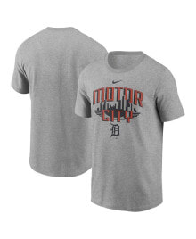 Nike men's Heathered Gray Detroit Tigers Motor City Local Team T-shirt