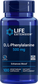 Аминокислоты Life Extension DL-Phenylalanine DL-Фенилаланин 500 мг 100 вегетарианских капсулы