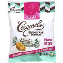 Конфеты, карамель, леденцы кокомелс, Coconut Milk Caramels, Sea Salt, 1.3 oz (37 g) (Товар снят с продажи)