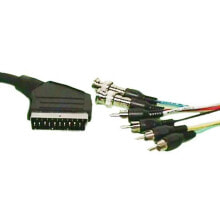 EUROCONNEX 21P Male 2Bnc 4Rca BiDireccional Scart Cable 15 m