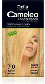 Delia Cosmetics Cameleo Coloring Shampoo 7.0 Blond Безаммиачный красящий  шампунь, оттенок блонд  40 мл