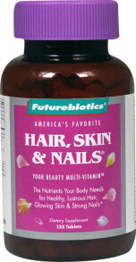 Витамины и БАДы для кожи Futurebiotics Hair Skin and Nails Витатинно-минеральный комплекс для питания и укрепления кожи, ногтей и волос 135 таблеток