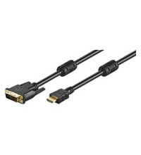 Goobay MMK 630-150 G 1.5 m (HDMI-DVI). Длина кабеля: 1,5 м, Разъем 1: HDMI, Разъем 2: DVI-D