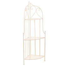 Corner Shelves Alexandra House Living White Metal Iron Ironwork 30 x 38 x 30 cm