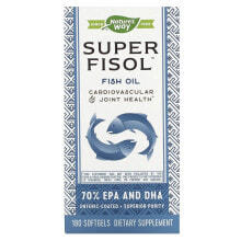 Натурес Вэй, Super Fisol, рыбий жир, 180 мягких таблеток
