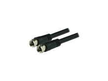 GE 33600 RG6 Coaxial Cable, 50ft (Black)
