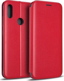 чехол книжка кожаный красный Redmi K30 /K30 5G