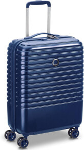 Мужской чемодан пластиковый синий Delsey CAUMARTIN + 4DR KAB TROL SL 55