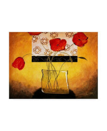 Trademark Global pablo Esteban Dying Roses on Orange 2 Canvas Art - 36.5