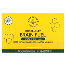 Royal Jelly Brain Fuel, 6 Vials, 0.35 fl oz (10 ml) Each