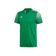 Мужские спортивные футболки Мужская футболка спортивная зеленая однотонная  Adidas Regista 20