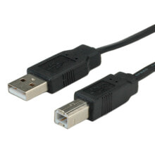 ROLINE 1.8m USB2.0-A/USB2.0-B USB кабель 1,8 m 2.0 USB A USB B Черный 11.02.8868