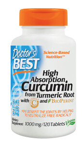 Растительные экстракты и настойки doctor's Best Curcumin C Complex -- Лучший комплекс куркумина C3  - 1000 мг - 120 таблеток