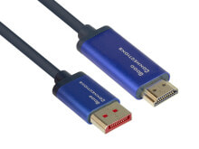 Компьютерные разъемы и переходники alcasa 4860-SF030B видео кабель адаптер 3 m DisplayPort HDMI Черный, Синий