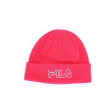 Женские шапки Женская шапка красная Fila Beanie Outline Logo