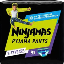 Купить детские подгузники, присыпки, горшки Ninjamas: Pyjama Pants Jungen 8-12 Jahre, 9 St