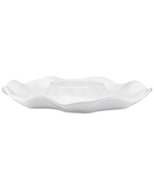 Купить посуда и приборы для сервировки стола Q Squared: Ruffle Melamine Chip & Dip Platter