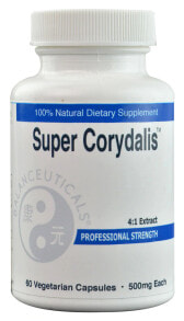 Грибы balanceuticals Super Corydalis Экстракт хохлатки с успокаивающим действием 500 мг 60 вегетарианских капсул