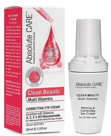 Creme für die Augenpartie - Absolute Care Clean Beauty Multi Vitamins Firming Correcting Eye Cream