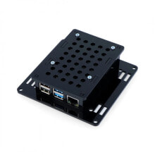 Компьютерные корпуса для игровых ПК Case for Raspberry Pi 4B VESA v2 for monitor mounting - black