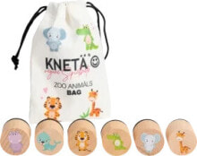 Купить детские игрушки и игры KNETÄ: Holzstempel Set Zoo Animäls für Knete, 1 St