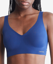 Calvin Klein women's Invisibles Comfort Plunge Push-Up Bralette QF5785