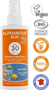 Средства для загара и защиты от солнца alphanova Sun Bio SPF30 Солнцезащитный спрей 125 г