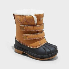 Toddler Boys' Denver Winter Boots - Cat & Jack Cognac 10T