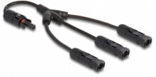 DL4 Solar Splitter Cable 1 x female to 3 x male 35 cm black - Cable splitter - Black - Male/Female - MC4 - TS4 - QC4 - DL4 - Polybag