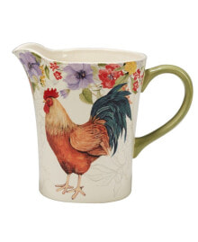Certified International floral Rooster Pitcher