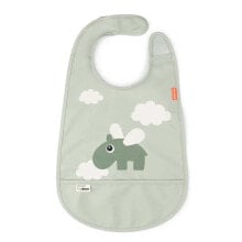 DONE BY DEER Bib W/Velcro Happy Clouds