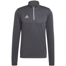 Мужская серая толстовка Sweatshirt adidas Entrada 22 Training Top M H57546