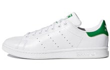 Бело-зеленые стильные кеды Adidas Stan Smith OG (белый) купить онлайн
