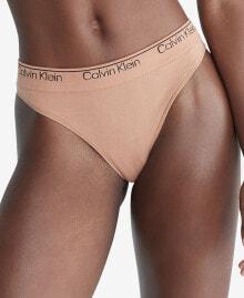 Calvin Klein women's Modern Cotton Naturals Seamless Thong Underwear QF7095