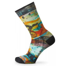 SMARTWOOL Bike Zero Cushion Celestial Print Crew Long Socks