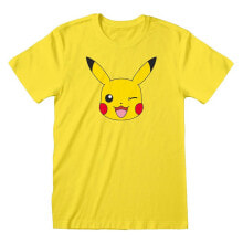 HEROES Official Pokemon Pikachu Face Short Sleeve T-Shirt