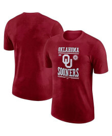 Nike men's Crimson Oklahoma Sooners Team Stack T-shirt