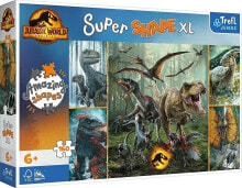 Купить пазлы для детей Trefl: Trefl Puzzle 160 elementów Super Shapes XL Jurassic World