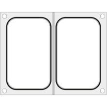 Mat template for CAS CDS-01 welding machine for two trays, 178x113 mm containers - Hendi 805350