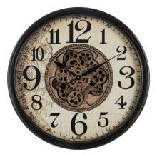 Настенное часы Чёрный Кремовый Стеклянный Железо 66 x 9,5 x 66 cm (3 штук)