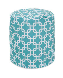 Majestic Home Goods links Ottoman Round Pouf with Removable Cover 16