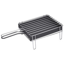 SAUVIC 25x20 cm stainless steel tabletop grill with drawer