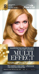 Joanna Multi Effect Instant Color Shampoo 03  Окрашивающий кератиновый шампунь, оттенок 03 натуральный блонд  35 г