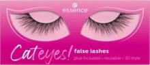 False eyelashes and glue