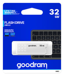 Goodram UME2 USB флеш накопитель 32 GB USB тип-A 2.0 Белый UME2-0320W0R11