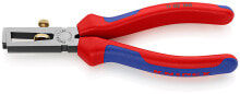 Инструменты для работы с кабелем клещи с накатанной головкой и контргайкой для удаления изоляции Knipex 11 02 160